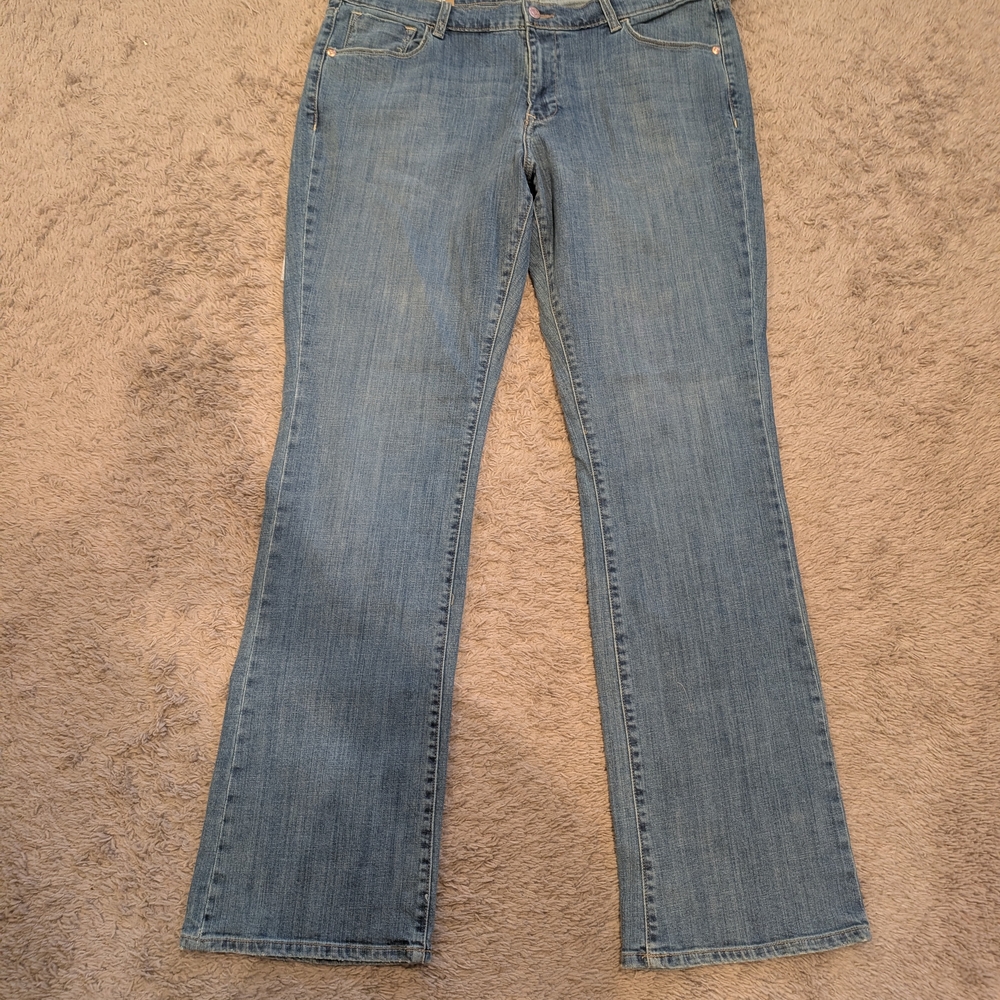 Old Navy Blue Flare Wide Leg Jeans Classic Style